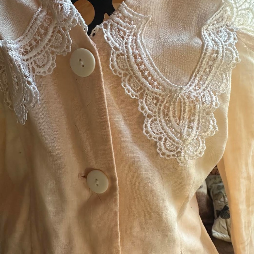 PEACH DRESS LINEN SUIT - Picture 7 of 7